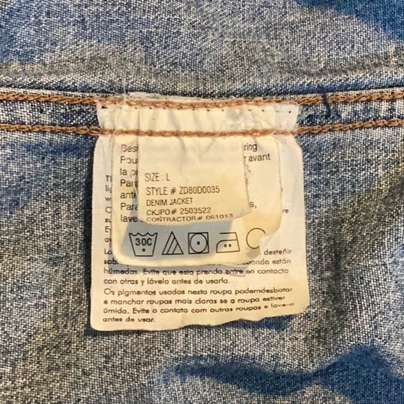 Calvin Klein Denim Jean Jacket T37* 42725 - Picture 5 of 5